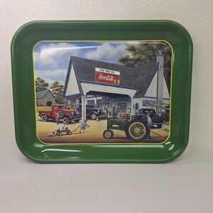 Vintage John Deere Collectable Metal Tray - "Fillin up on Memories" Issued 1996